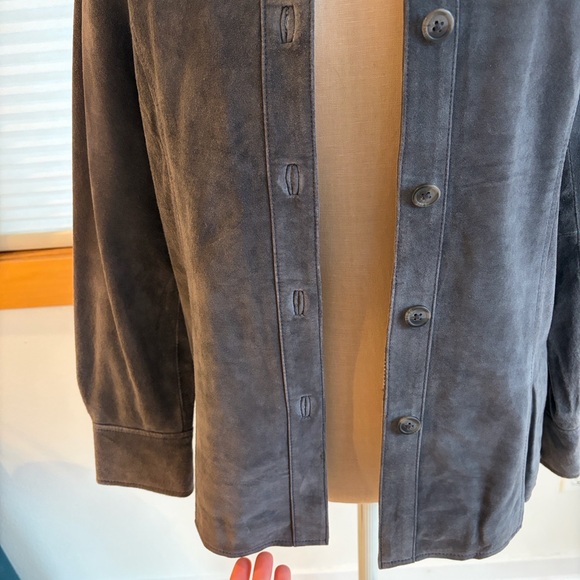 Valerie Stevens Gray Leather Jacket - Picture 10 of 10